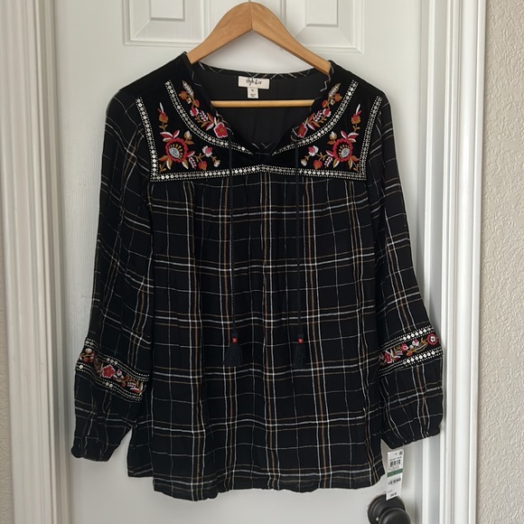 Style & Co. unique bohemian blouse - Picture 1 of 5